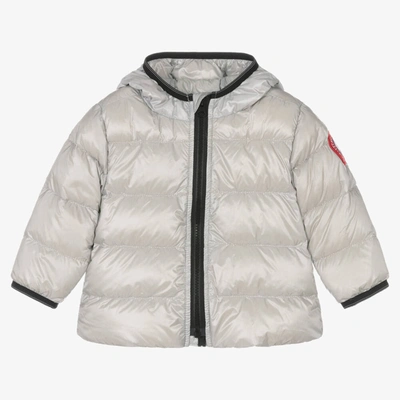 Shop Canada Goose Silver Down Padded Baby Jacket