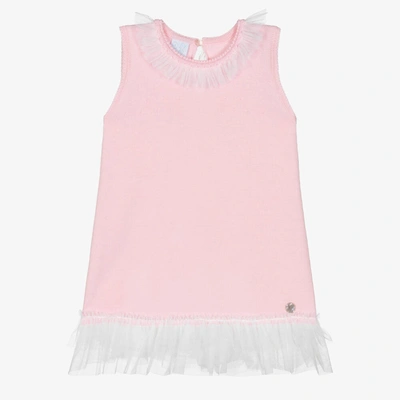 Shop Artesania Granlei Girls Pink Knitted Dress
