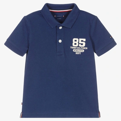 Tommy Hilfiger Baby Boys Blue Cotton Polo Shirt | ModeSens