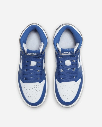 Shop Jordan Brand Jordan 1 Retro High Og &#39;true Blue&#39; (preschool) In White