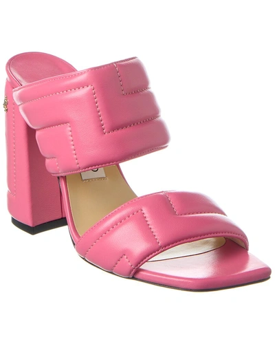 Shop Jimmy Choo Themis 100 Leather Sandal In Pink