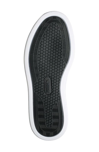 Shop Puma Smash V3 Platform Sneaker In White-black-gold