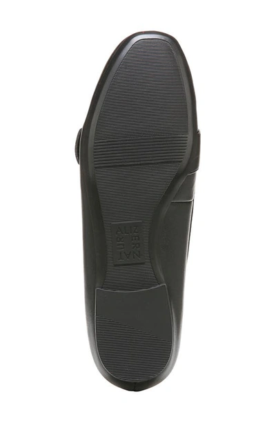 Naturalizer Kayden Buckle Loafer In Black Smooth Synthetic