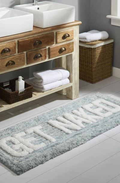 Shop Vcny Home Get Naked Statement Bath Rug In Teal