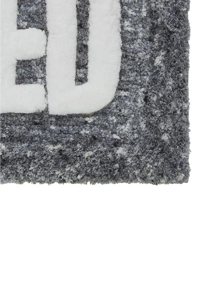 Vcny Home Get Naked Statement Bath Rug In Charcoal