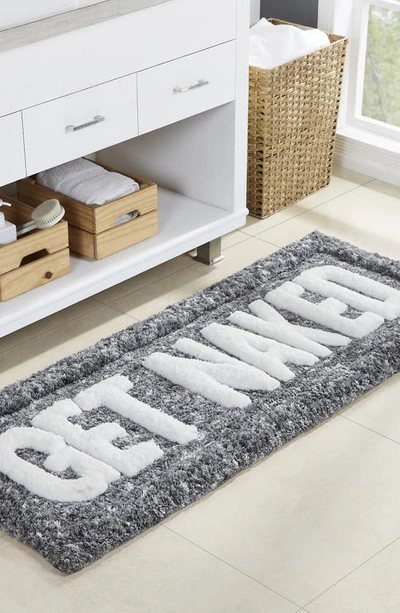 Vcny Home Get Naked Statement Bath Rug In Charcoal