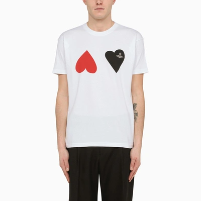 Shop Vivienne Westwood White Crew-neck T-shirt With Print