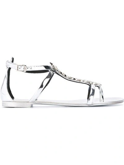 Shop Giuseppe Zanotti Embellished Sandals