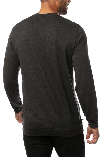 Shop Travismathew Fink 2.0 Crewneck Sweatshirt In Heather Dark Grey