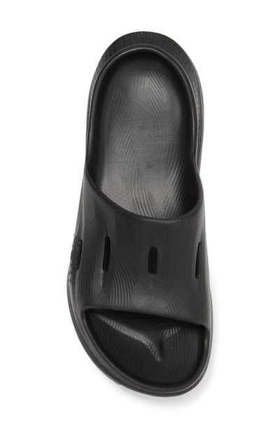 Shop Hoka Gender Inclusive Ora Recovery Slide 3 Sandal In Black/ Black