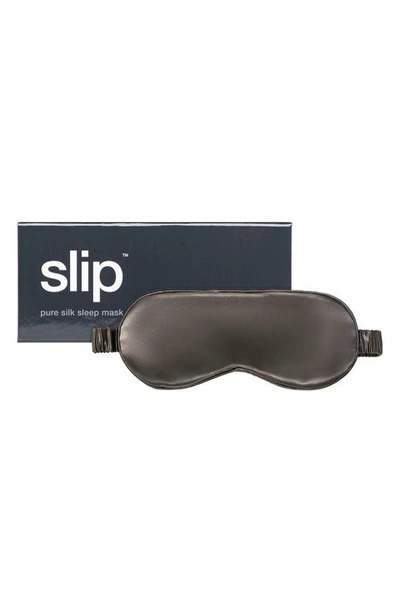 Shop Slip Pure Silk Sleep Mask In Charcoal