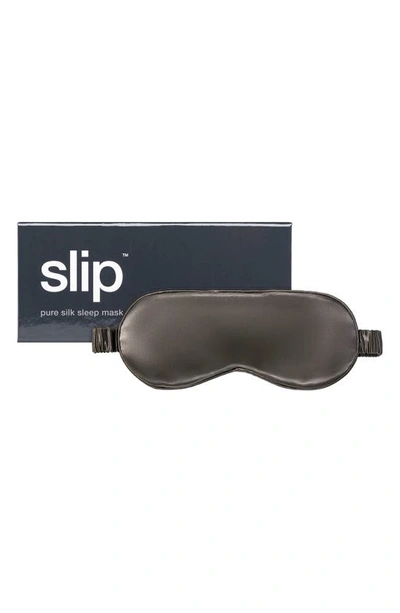 Slip Pure Silk Sleep Mask In Charcoal