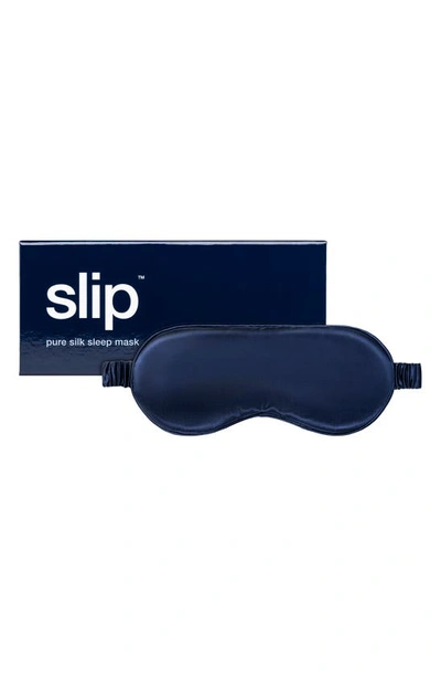 Shop Slip Pure Silk Sleep Mask In Navy