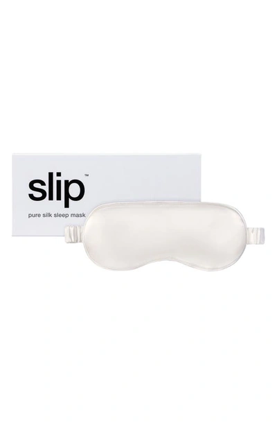 Shop Slip Pure Silk Sleep Mask In White