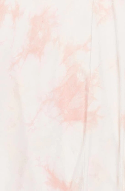 Nordstrom Print Knit A-line Dress In Pink Lotus Tie Dye