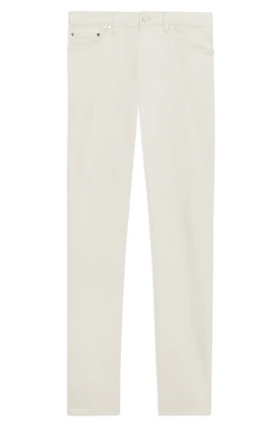 Shop Theory Raffi Twill Pants In Warm Ivory - C63