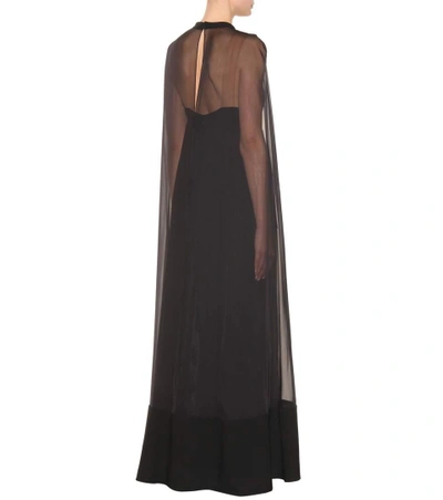 Shop Valentino Pleated Silk Dress