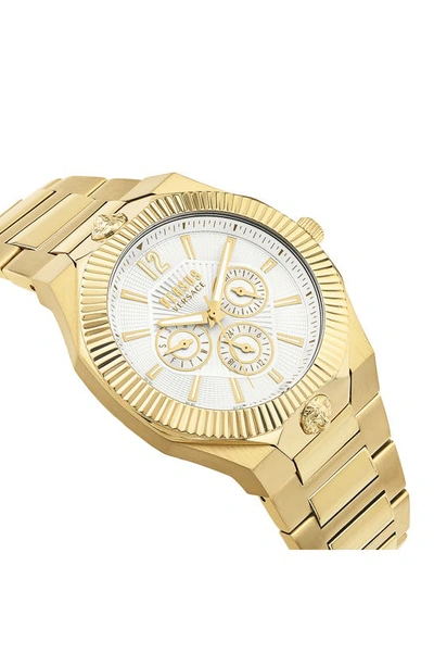 Shop Versus Echo Park Multifunction Bracelet Watch, 42mm In Yellow Gold