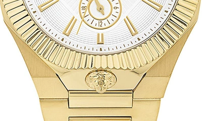 Shop Versus Echo Park Multifunction Bracelet Watch, 42mm In Yellow Gold