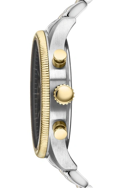 Shop Versus Colonne Chronograph Bracelet Watch, 44mm In Gold/ Silver/ Black