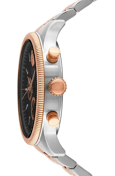 Shop Versus Colonne Chronograph Bracelet Watch, 44mm In Two Tone Rose