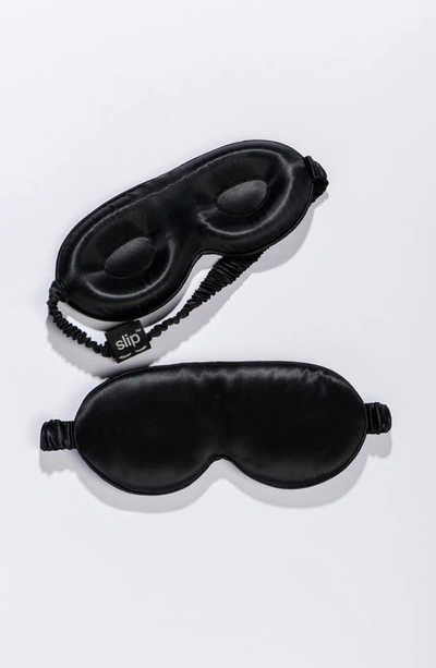 Slip Lovely Lashes Pure Silk Contour Sleep Mask In Black