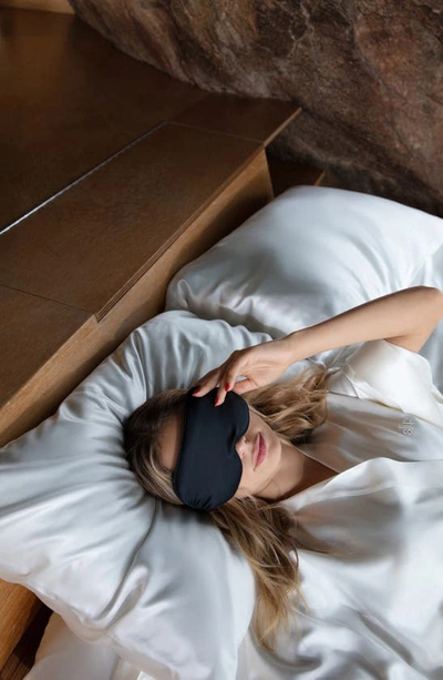 Slip Lovely Lashes Pure Silk Contour Sleep Mask In Black