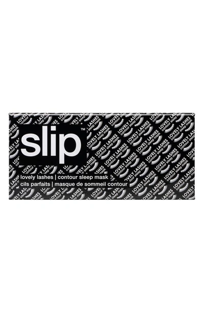 Shop Slip Lovely Lashes Pure Silk Contour Sleep Mask In Black