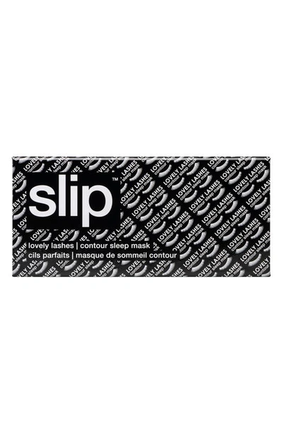 Slip Lovely Lashes Pure Silk Contour Sleep Mask In Black