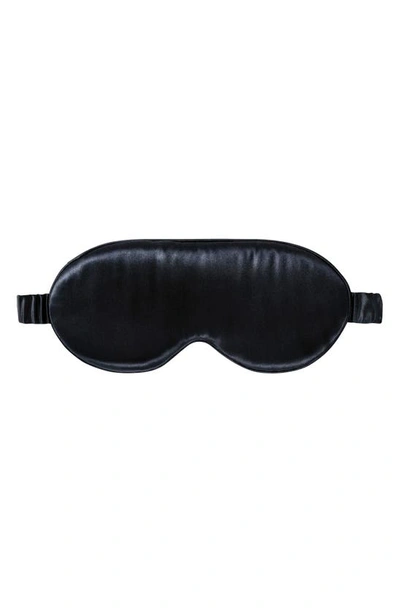 Slip Lovely Lashes Pure Silk Contour Sleep Mask In Black