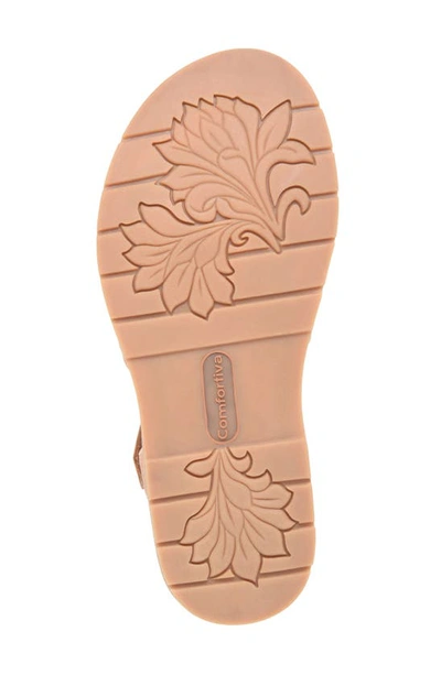 Shop Comfortiva Gladia Woven Sandal In Luggage