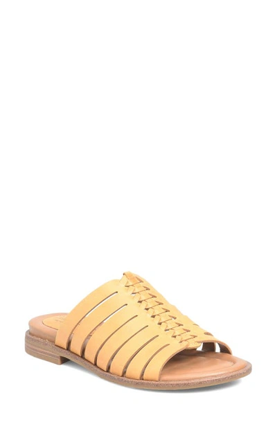 Shop Comfortiva Dasya Woven Slide Sandal In Sunshine Yellow