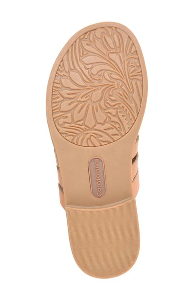 Shop Comfortiva Dasya Woven Slide Sandal In Luggage