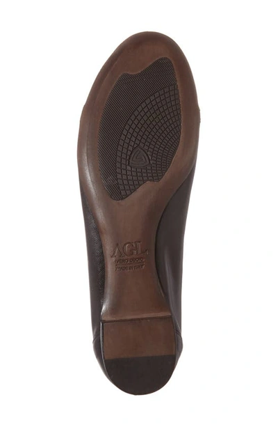 Agl Attilio Giusti Leombruni Monika Cap Toe Ballet Flat In Black With Silver Buckle