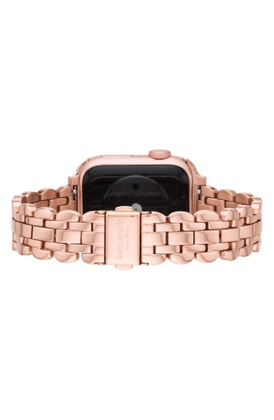 Shop Kate Spade Scallop 16mm Apple Watch® Bracelet Watchband In Rose Gold