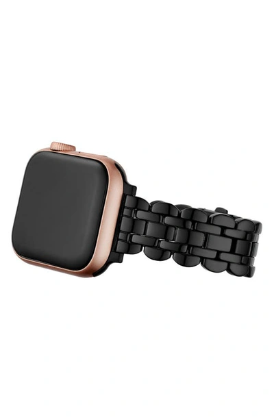 Shop Kate Spade Scallop 16mm Apple Watch® Bracelet Watchband In Black