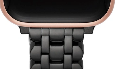 Shop Kate Spade Scallop 16mm Apple Watch® Bracelet Watchband In Black