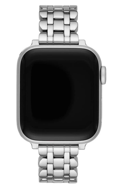 Kate Spade Silver Scallop Link Stainless Steel Bracelet 38/40mm Band For Apple Watch In Silver