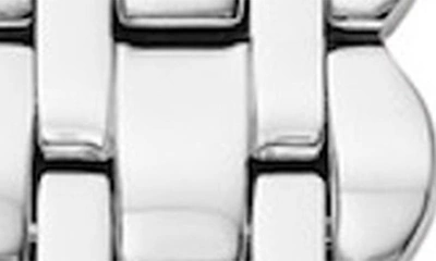 Kate Spade Silver Scallop Link Stainless Steel Bracelet 38/40mm Band For Apple Watch In Silver