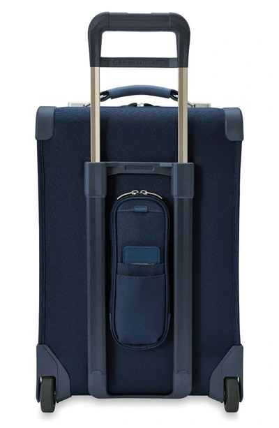 Shop Briggs & Riley Baseline Essential 22-inch Expandable 2-wheel Carry-on Bag In Navy