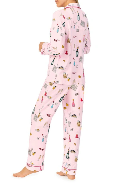 Bedhead Pajamas Novelty Long-sleeve Pajama Set In Lets Do Brunch