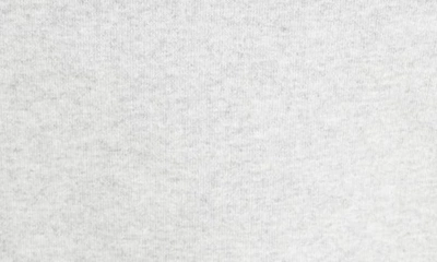 Shop Saint Laurent Embroidered Logo Raglan Sleeve Cotton Blend Hoodie In Gris Chine