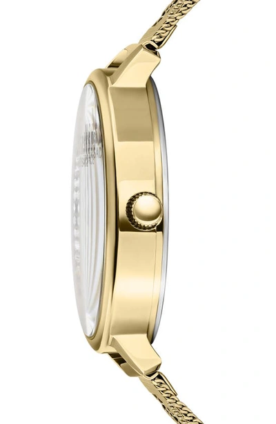 Shop Versus La Villette Mesh Strap Watch, 36mm In Ip Yellow Gold