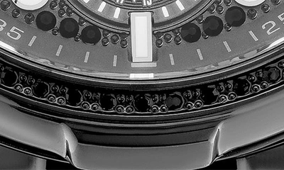 Shop Versus Arrondissement Chronograph Bracelet Watch, 46mm X 22mm In Ip Gunmetal