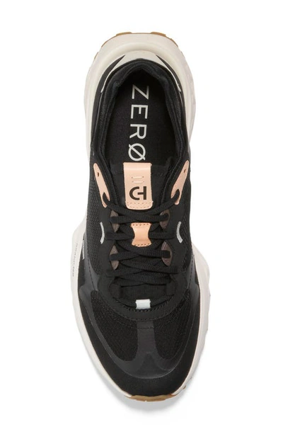Shop Cole Haan 5.zerogrand Running Shoe In Black/ Periscope/ Ivory