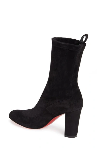 Shop Christian Louboutin Gena Stretch Shaft Bootie In Black