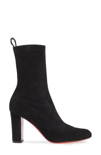 Shop Christian Louboutin Gena Stretch Shaft Bootie In Black