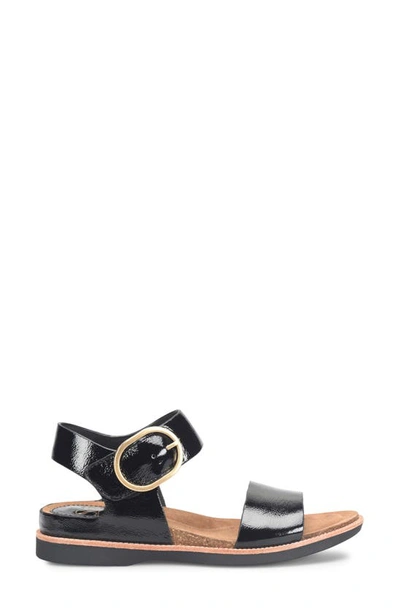 Söfft Bali Sandal In Black Patent
