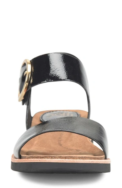 Söfft Bali Sandal In Black Patent