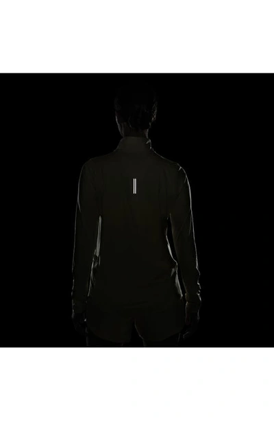 Nike Women's Element 1/2-zip Running Top In Lemon Chiffon/ White/ Heather